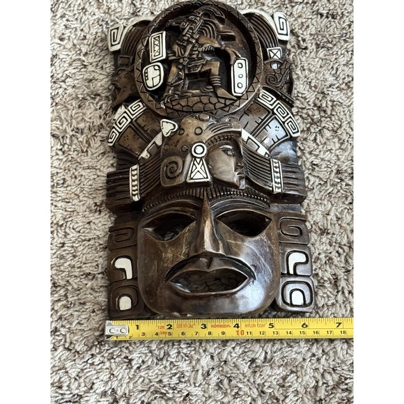 Vintage Aztec Mayan Wall Mask